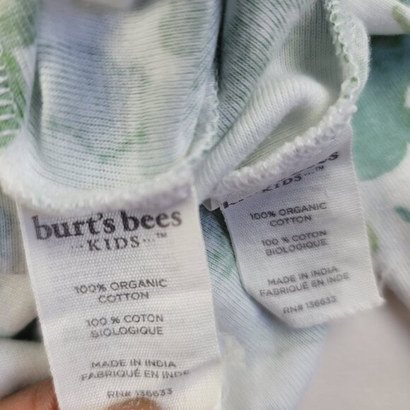 Burt's Bees Kids Pajama Set Size 3T Loungewear Unisex - Picture 10 of 11
